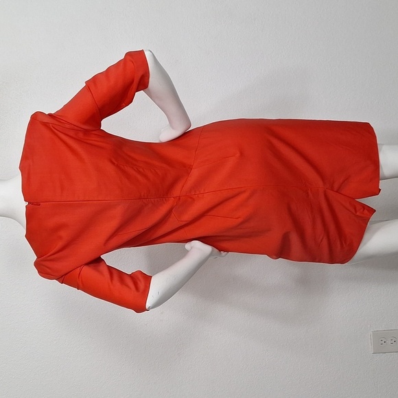 Boss Hugo Boss Re Orange Dipera Preppy Careerwear Sheath Midi Dress Size 6 - Picture 7 of 10